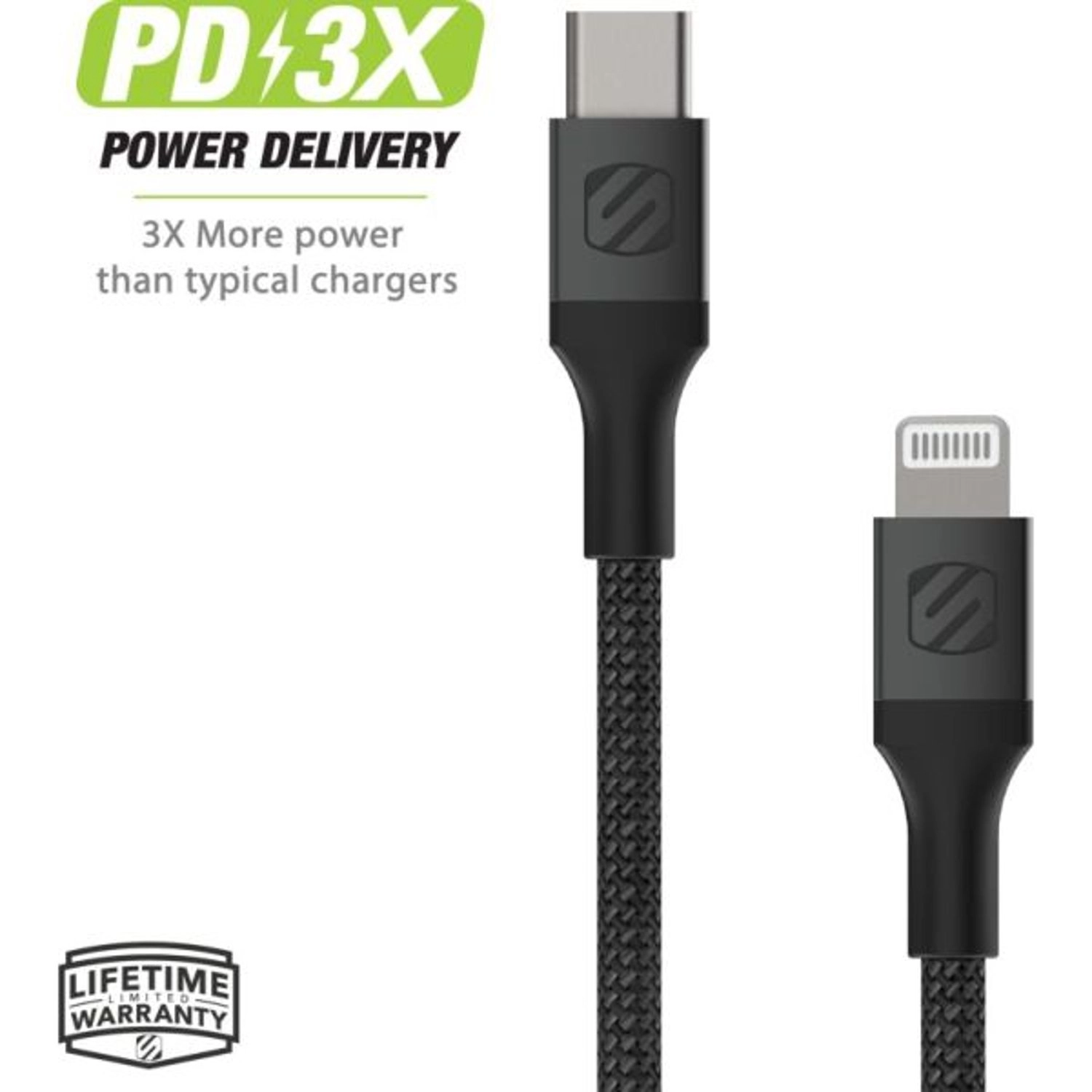 StrikeLine HH USB-C to USB-C/Lightning Cable 1.2m