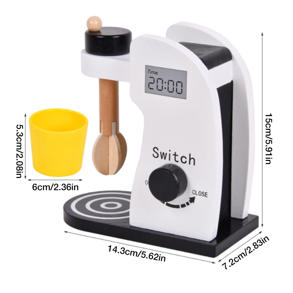 Kids Wooden Stand Mixer Pretend Playset - 2pcs (5551007-Bl-20509)