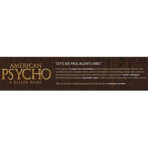 American Psycho: A Killer Game - Trick Taking Game