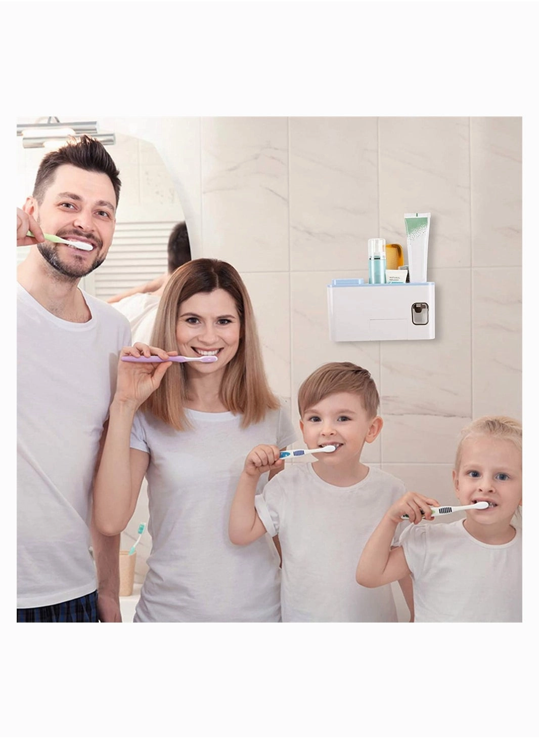 Toothbrush Holder - 4 Wall Mounted