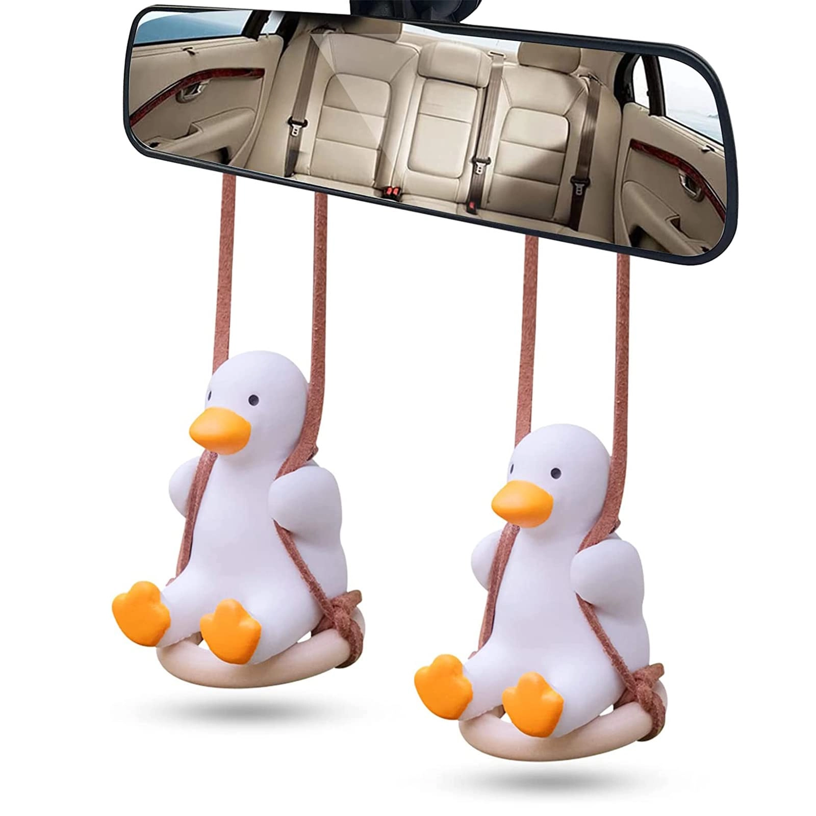bztzhm Car Duck Swing - 2 Piece Yellow + Black + Brown