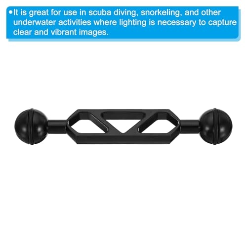 Double Ball Extension Arm - 6" 2 Pack Aluminum Alloy