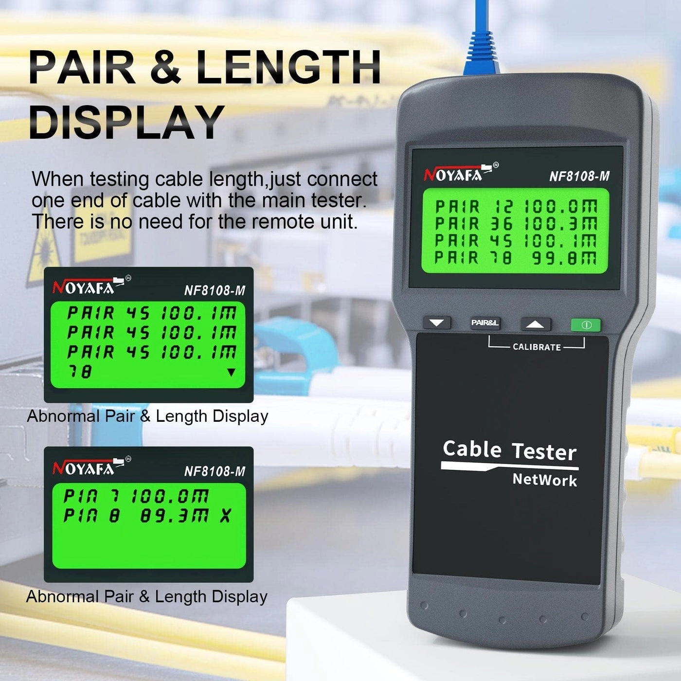 Network Cable Tester - RJ45 Measure Length