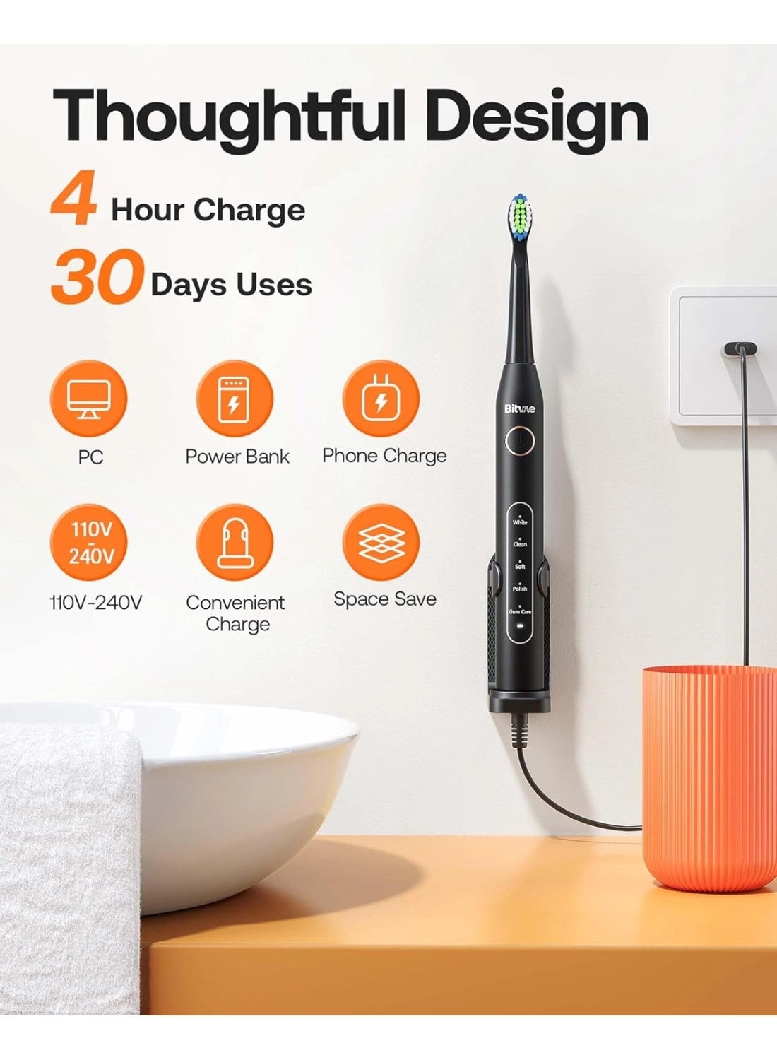 D2 - 40000 movements per minute 8 Replacement Heads 5 Modes