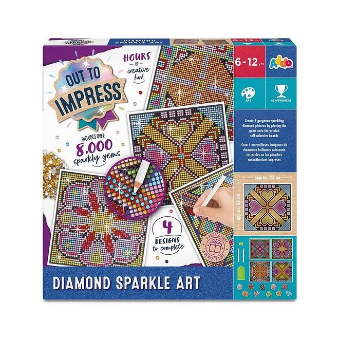Out To Impress Diamond Sparkle Art - 6+ years 18 pcs