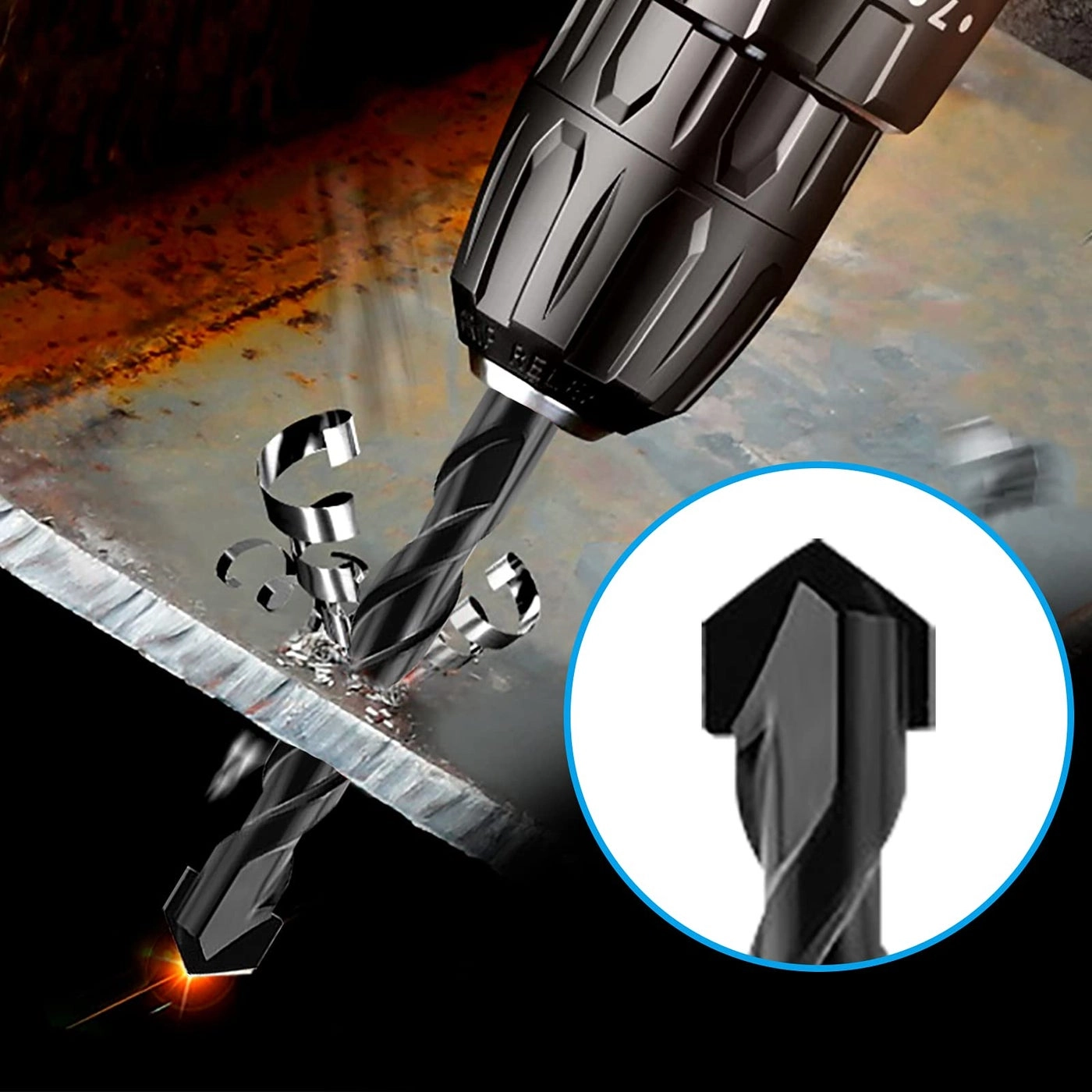 Masonry Drill Bits Set - carbide tips 10 Piece 1/4''