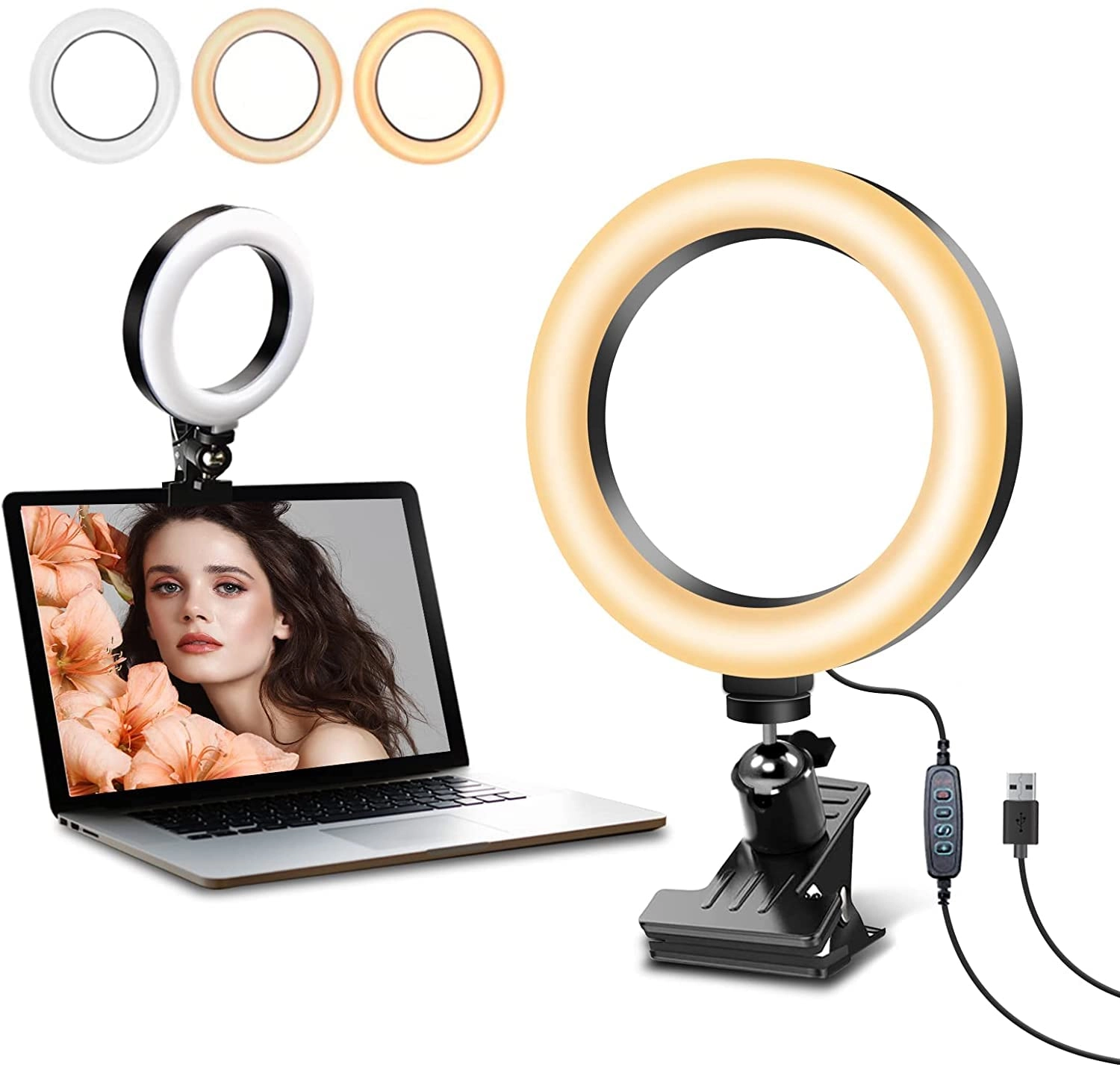 TECHBLAZE Selfie LED Ring Light - 6 inch