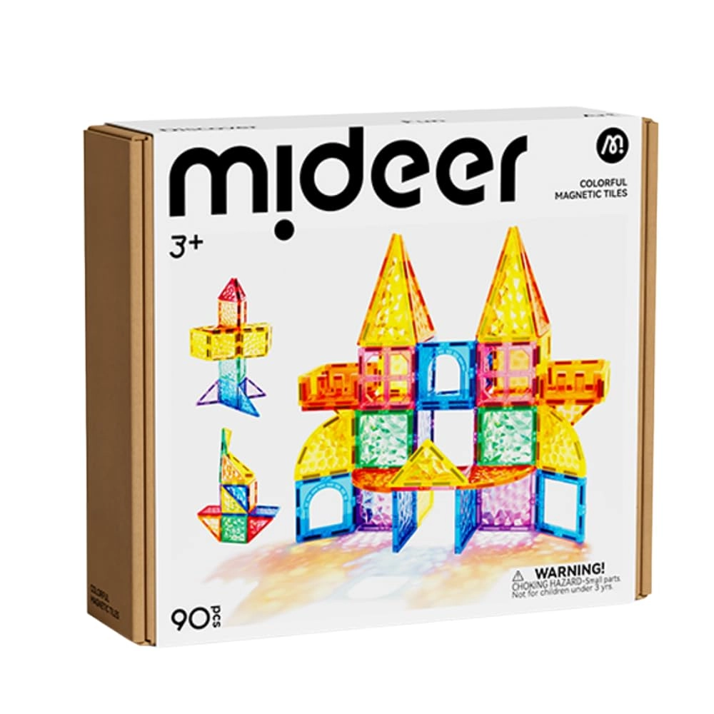 MIDEER Prism Magnetic Tiles - 80 pcs
