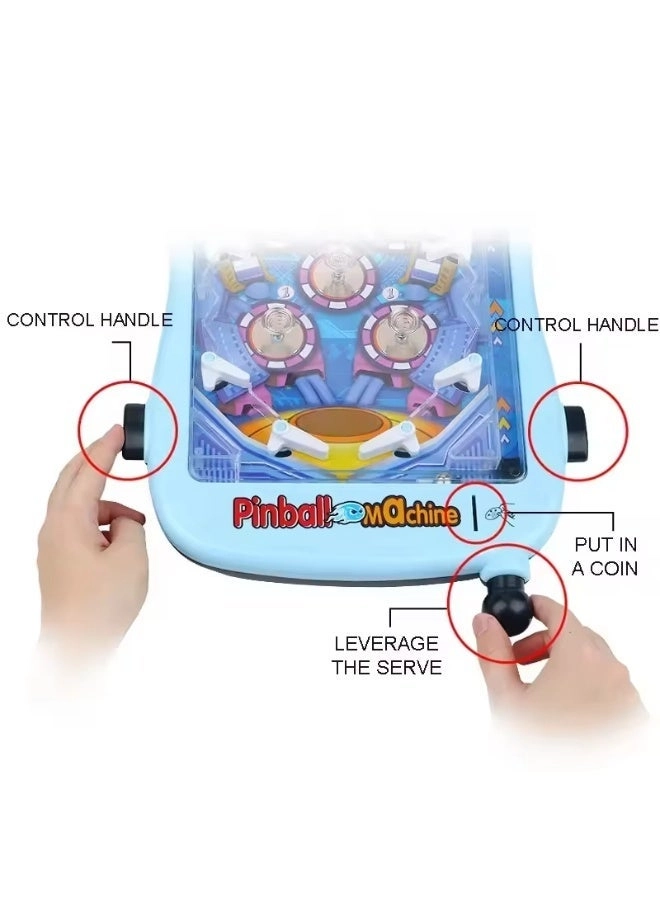Educational Portable Coin-Operated Pinball Machine - 2-3 years 4-6 years 7-9 years 10-12 years 13-14 years >14 years