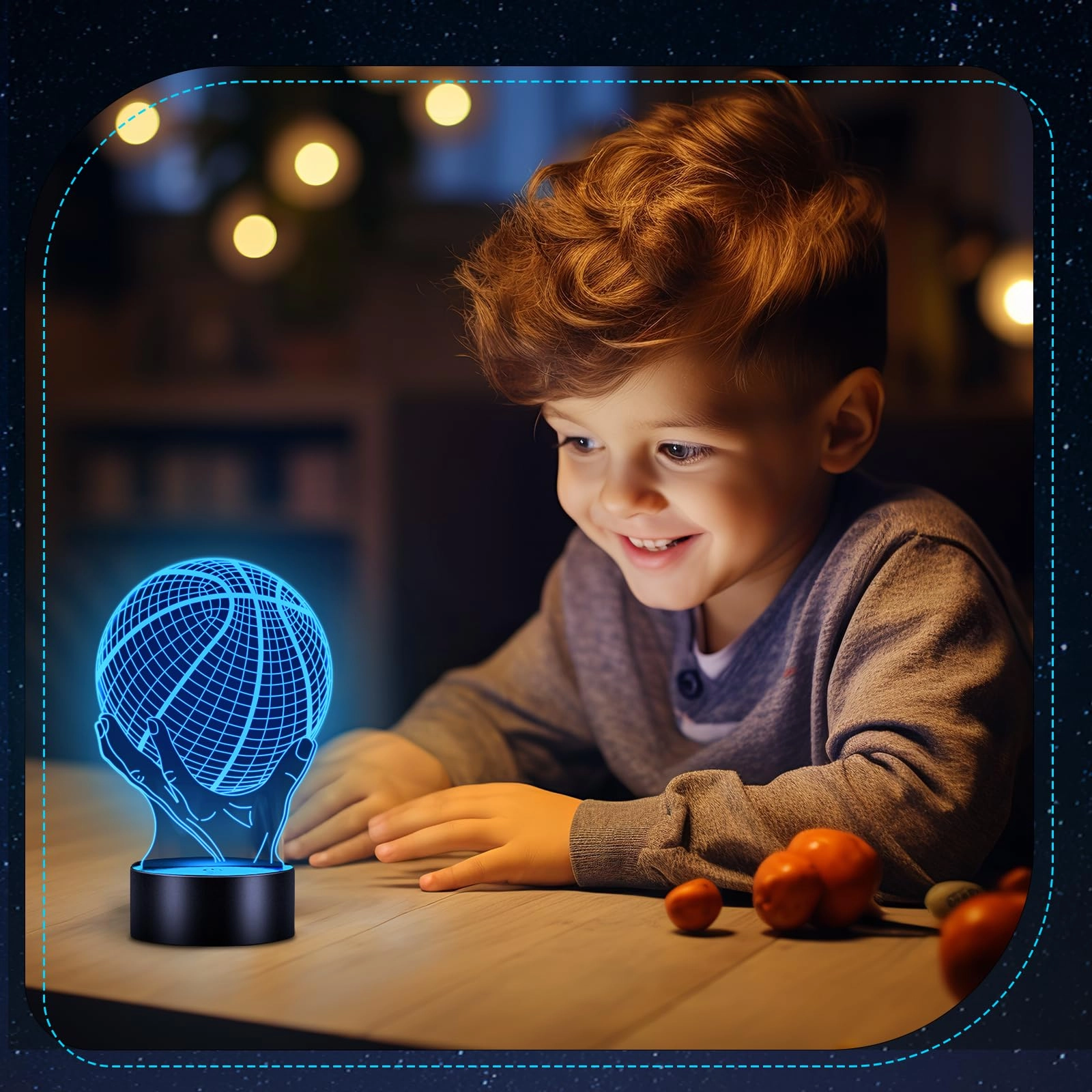 Basketball-02 - Battery Powered 16 Colors Changing