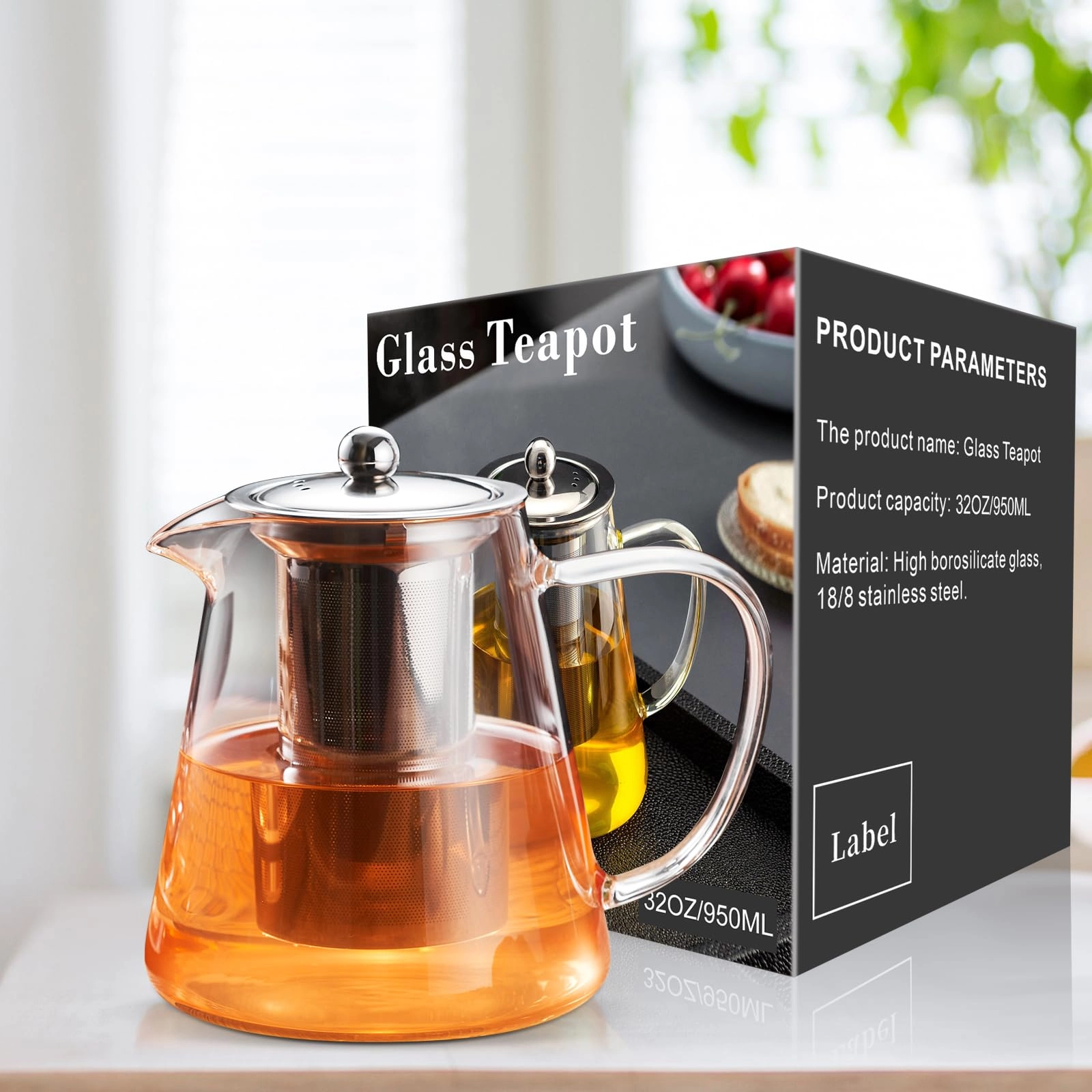 Glass Teapot - Glass 950ML