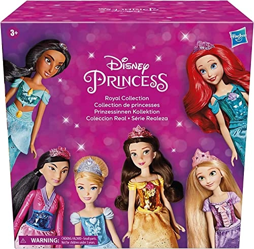 Ariel Fashion Doll - Royal Shimmer + Aurora Fashion Doll + Belle Fashion Doll + Cinderella Fashion Doll + Jasmine Fashion Doll + Merida Fashion Doll + Moana Fashion Doll + Mulan Fashion Doll + Pocahontas Fashion Doll + Rapunzel Fashion Doll + Snow White Fashion Doll + Tiana Fashion Doll Ages 3+