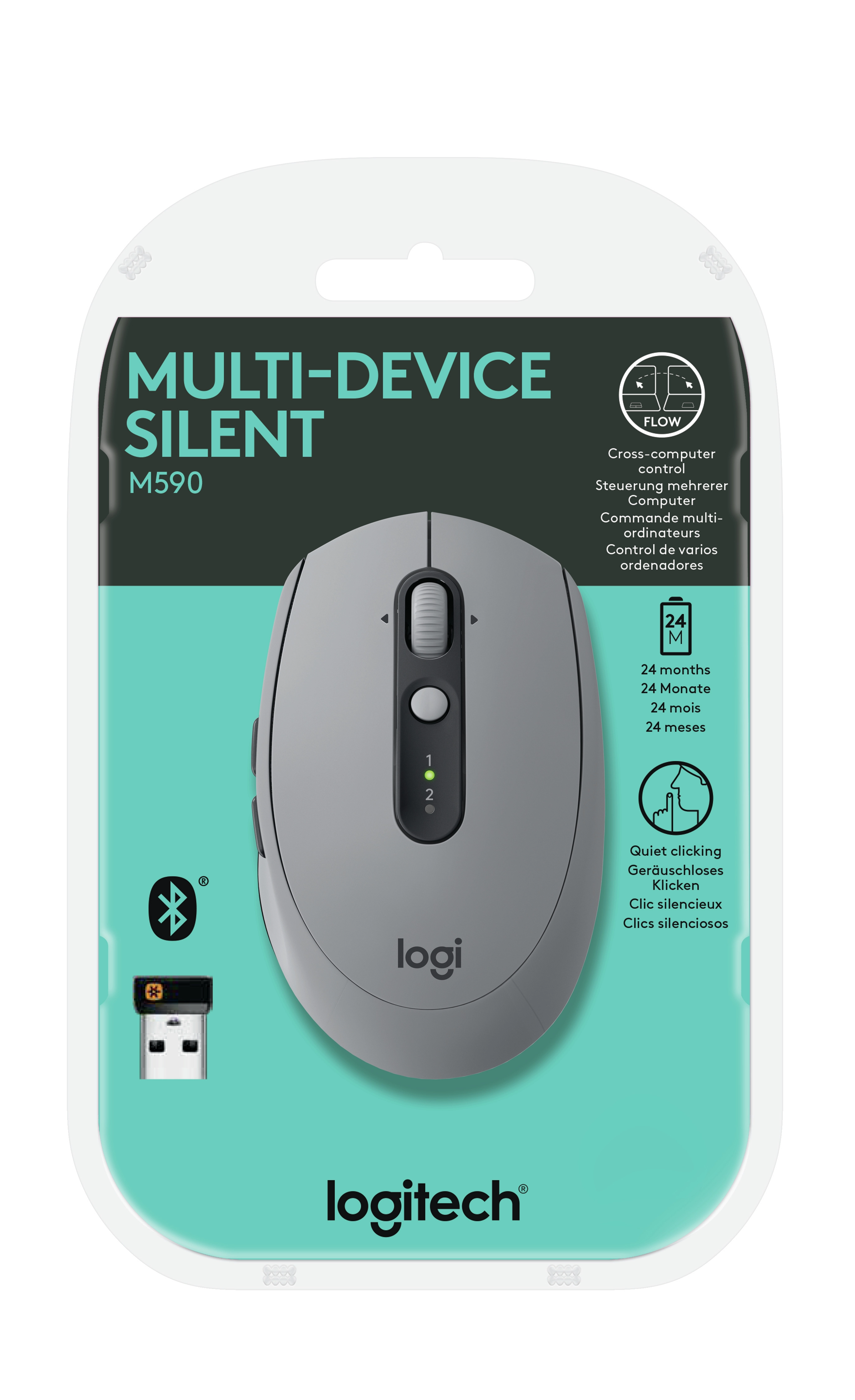 M590 Multi-Device Silent Mouse - Wireless