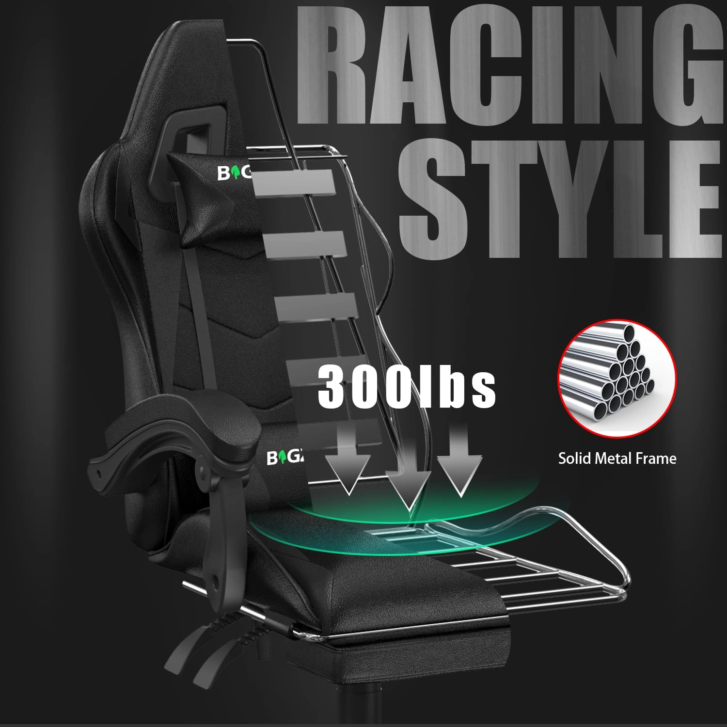 gaming chair - Red With Footrest