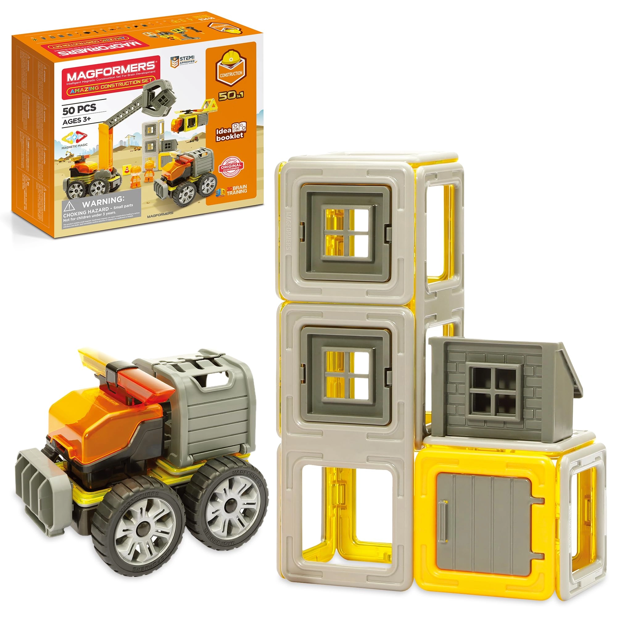 Magformers Amazing Construction - 3 years and up 50 pieces
