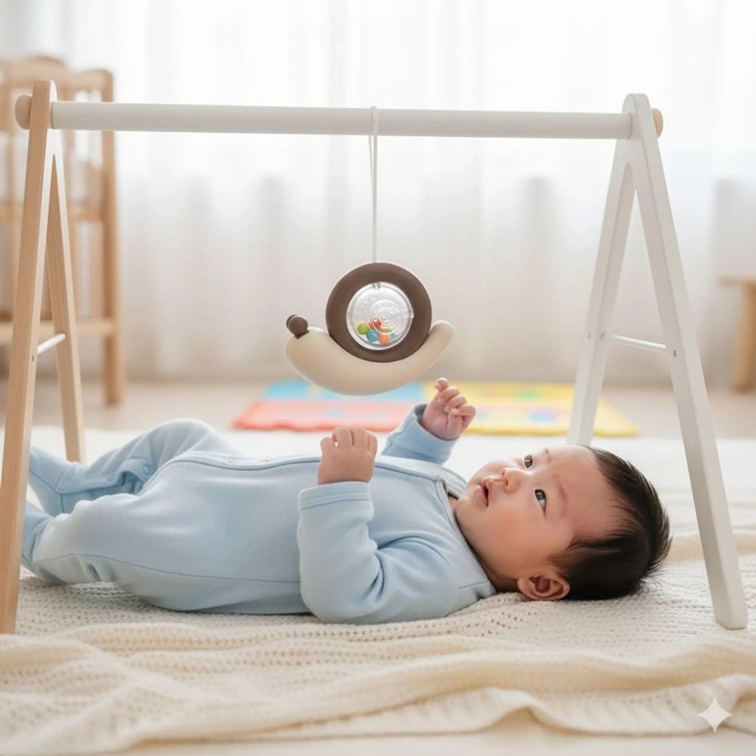 Baby Table Rattle Toy - Suitable for 0 month and above BPA-free, non-toxic materials