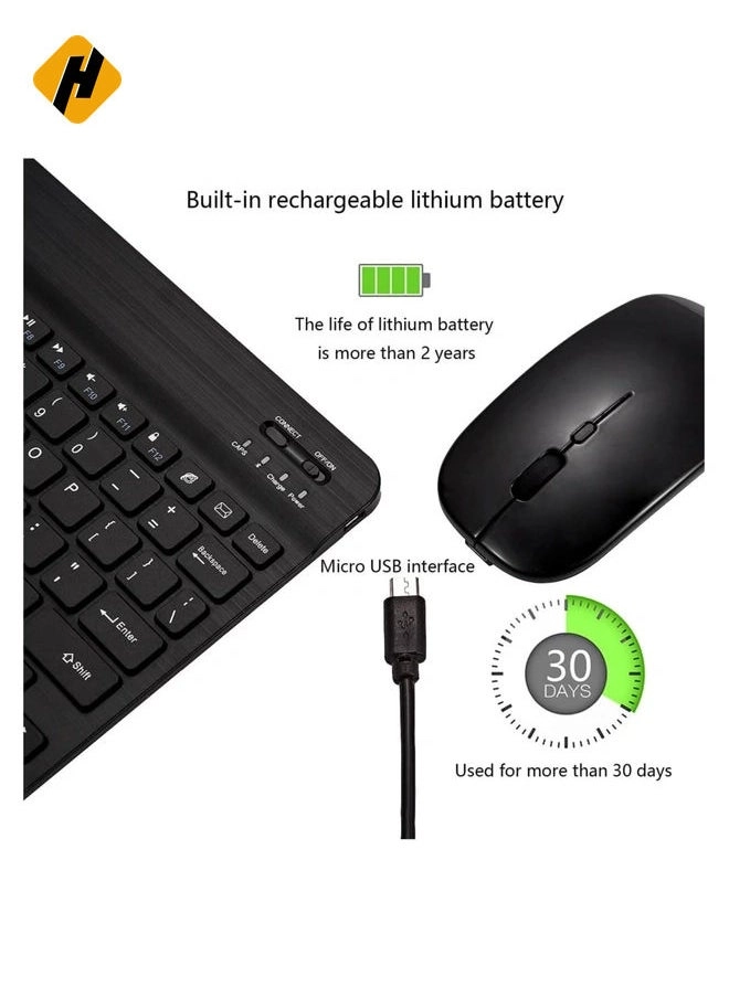 Ultra-Slim Bluetooth Keyboard and Mouse Combo