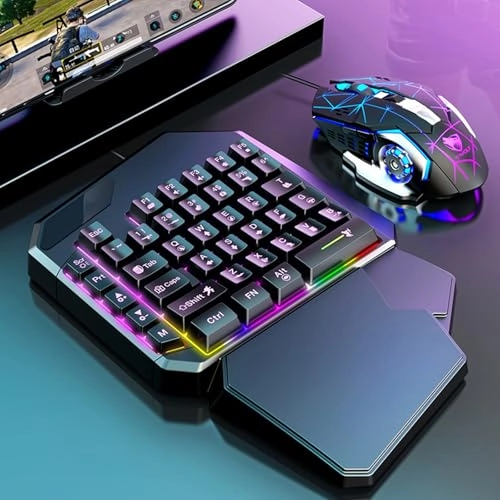 Single Hand Gaming Keyboard - Wired