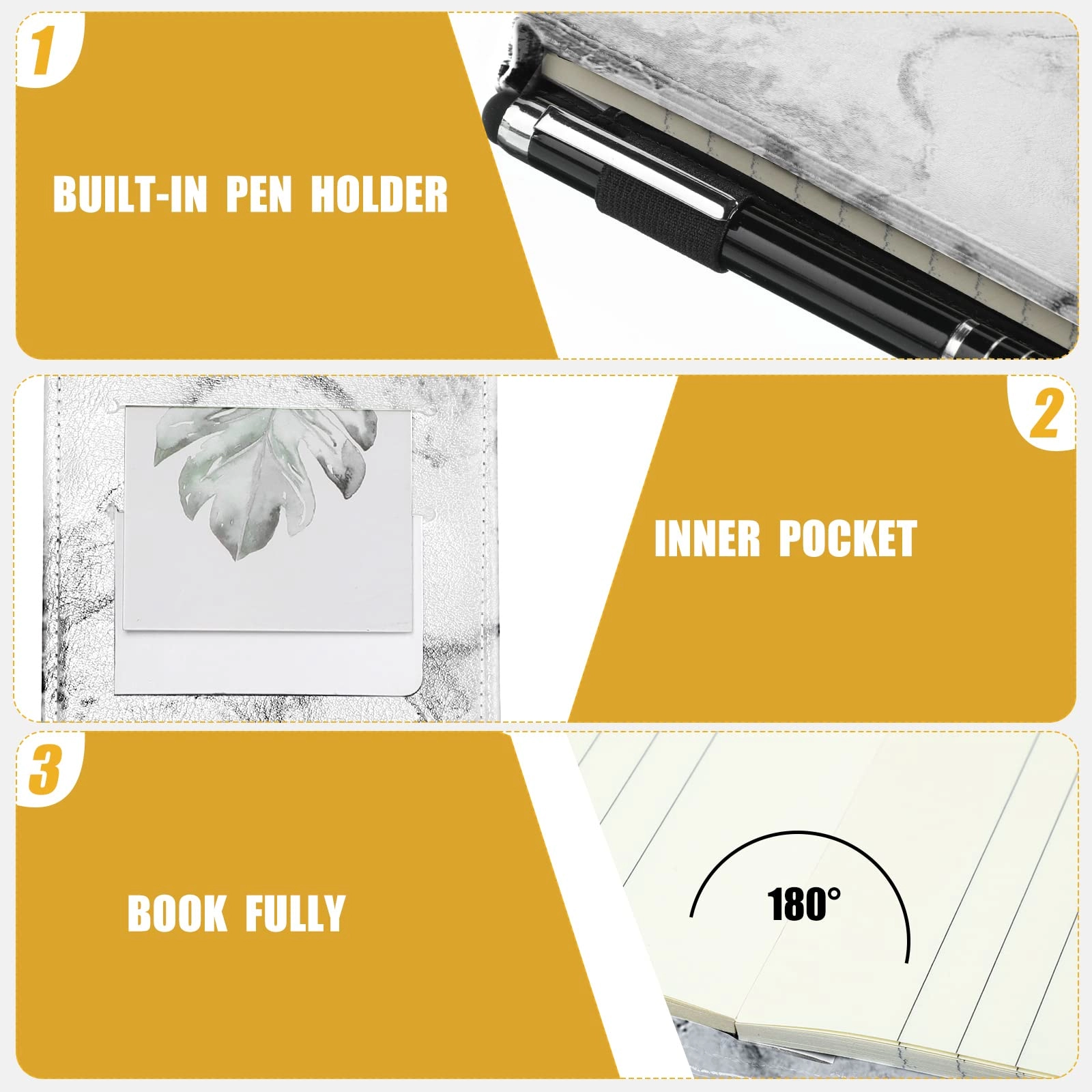 Mini Pocket Notepad Holder - 50 Lined Sheets 10 Pcs