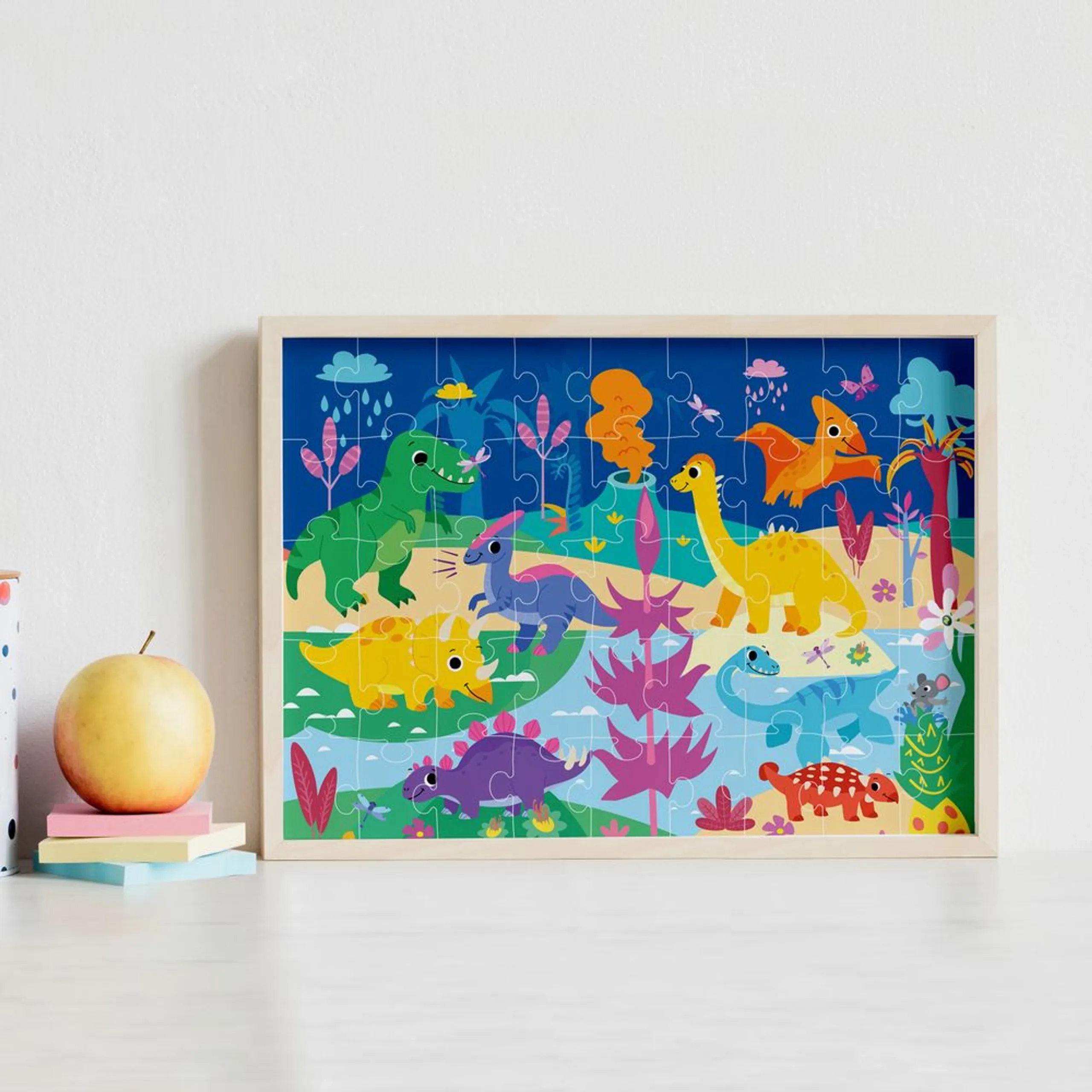 Junior Jigsaw Carry & Play Puzzle Set - Roarsome Dinosaurs - 4 to 6 years 45 pieces