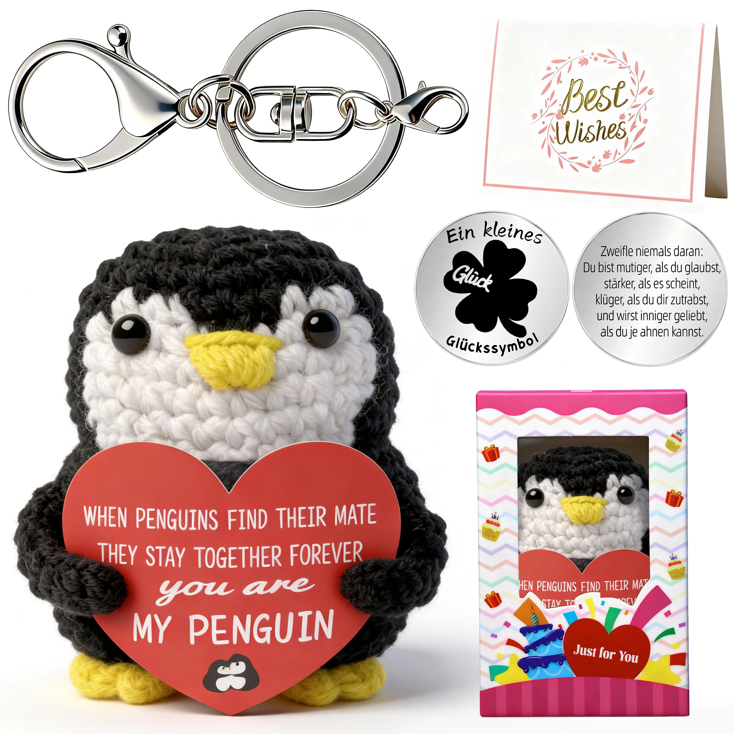 MLZTINGR Lucky Penguin - 12 cm