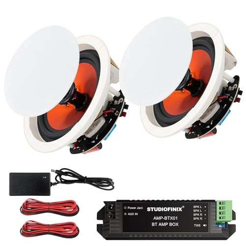 STUDIOFINIX Bluetooth Ceiling Speakers - 2 channel 300 Watt