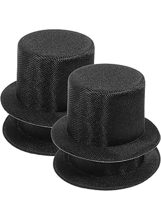 PRETYZOOM Mini Cylinder Hats - 4 pcs