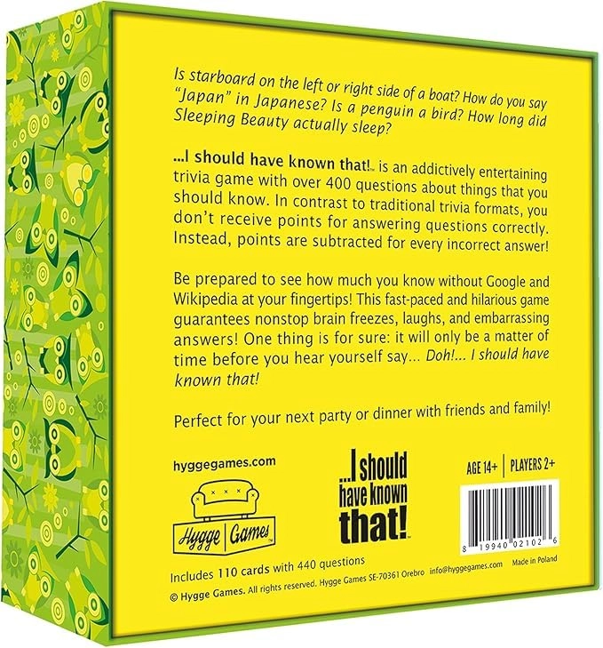 I Should Have Known That