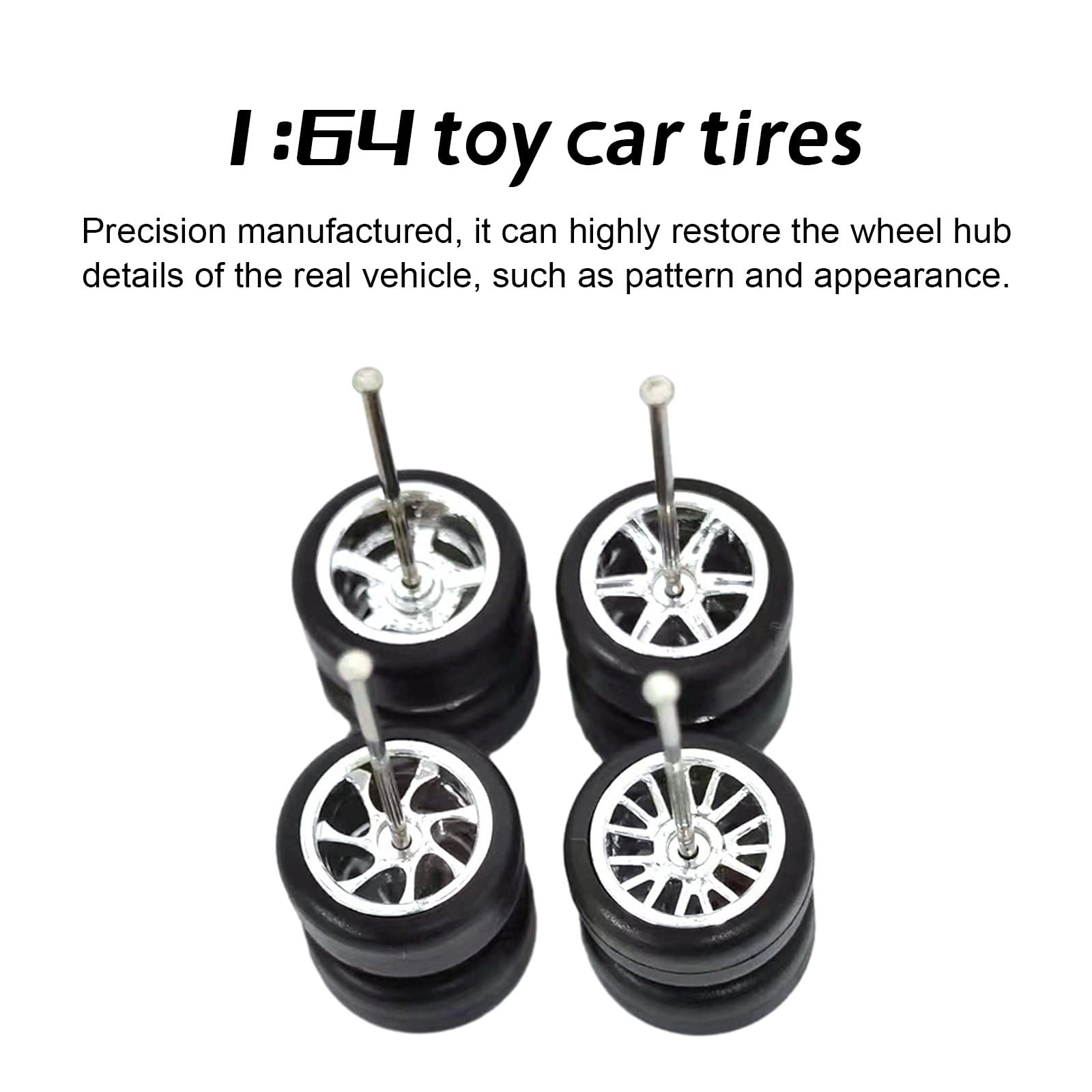 Rubber Wheels Set - 1/64