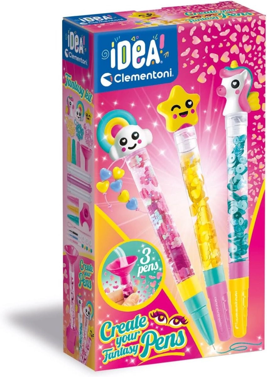 Idea Fantasy Pens - 3 pens 4 inks