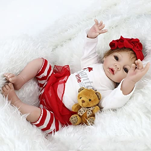 Reborn Baby Doll - 55cm 22" Vinyl Cotton Body