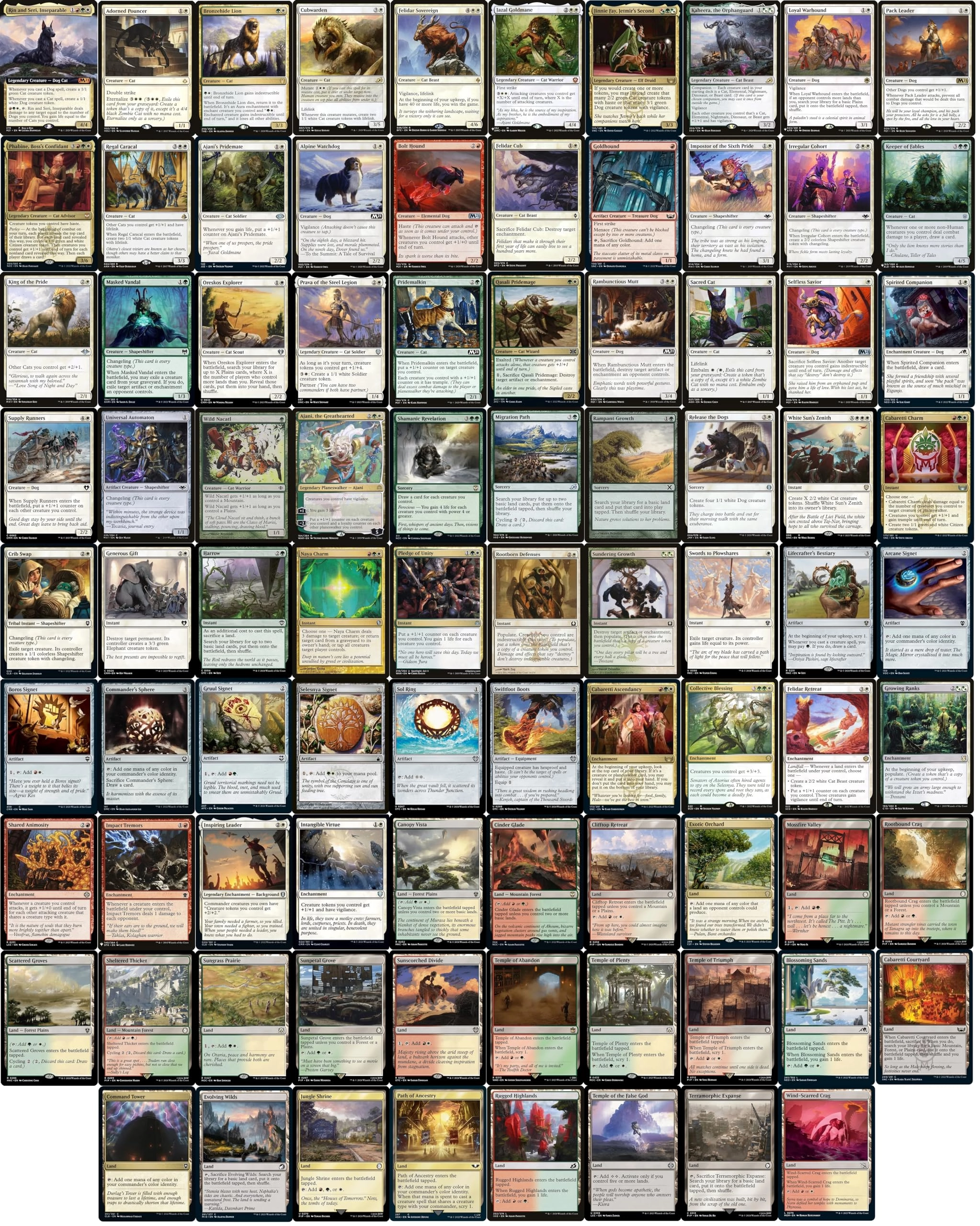 MTG Decks & More Rin and Seri - Magic The Gathering Commander 100 Card Naya