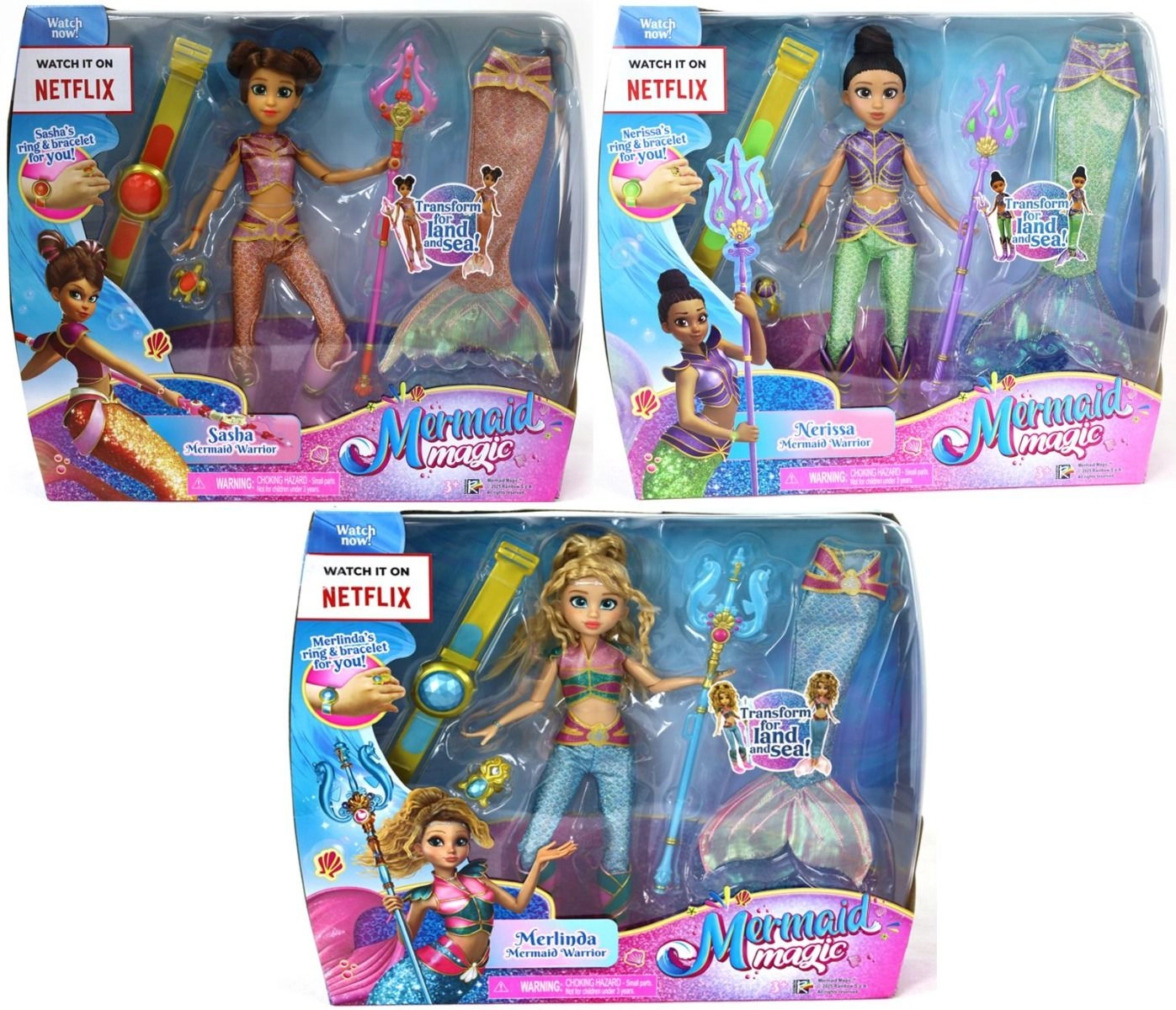 Mermaid Magic Warrior Transformation - 9 inch Multi Colour Ages 3+