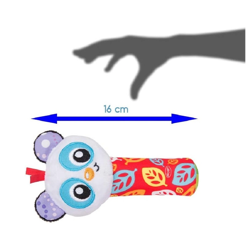 Panda Squeaker Rattle Toy - 3 months 100% Polyester, EVA