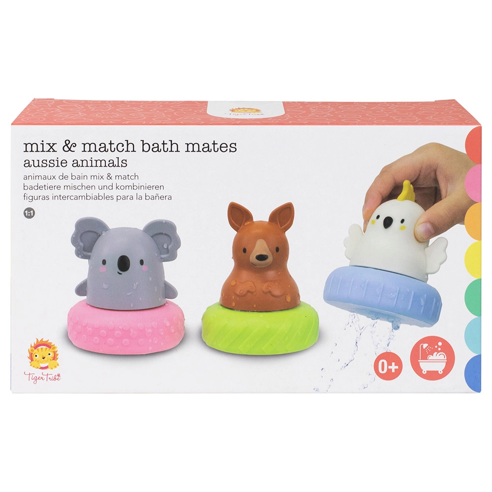 Mix & Match Bath Mates - Aussie Animals Suitable for 0 month and above