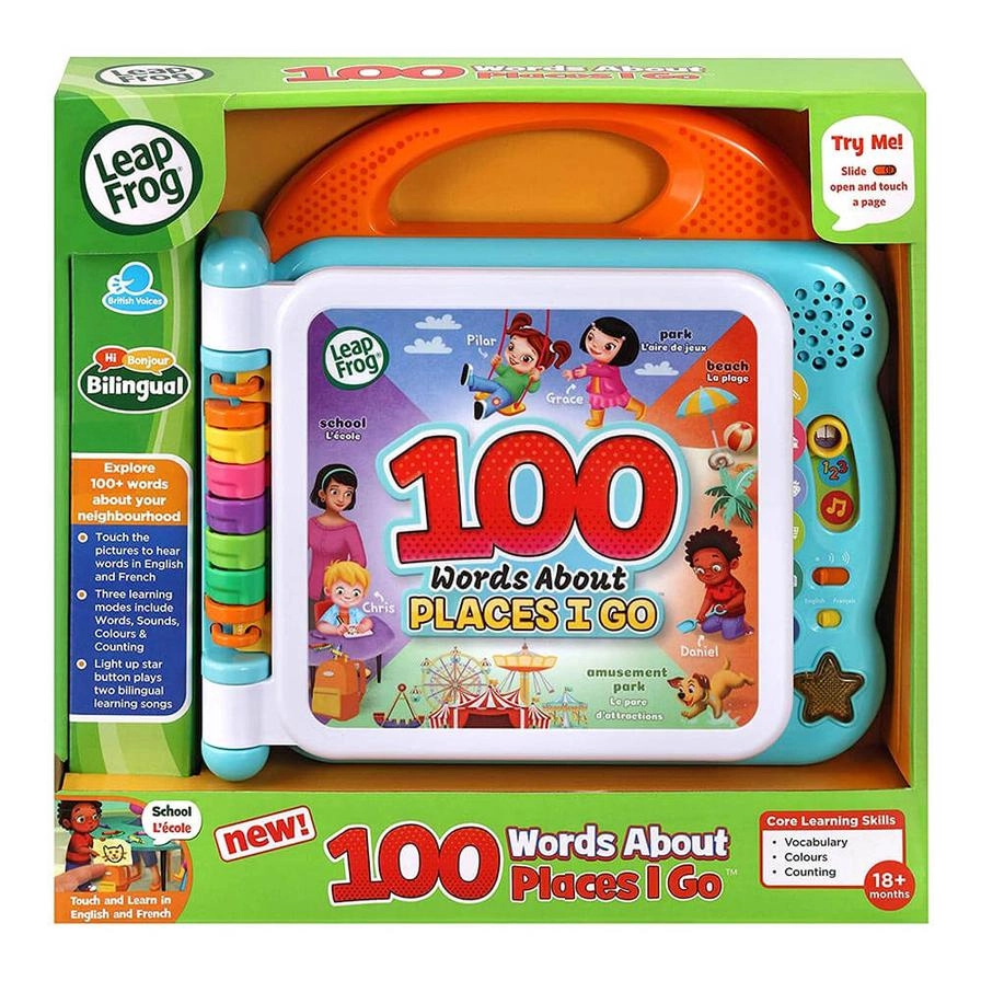 LeapFrog 100 Words About Places I Go Cloth Book