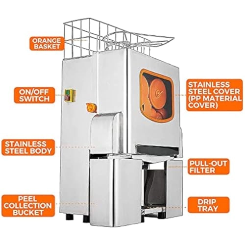 Commercial Fresh Orange Juicer - 120W