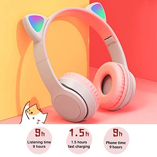 Cute Cat Ear Gaming Headphones Wireless Headset