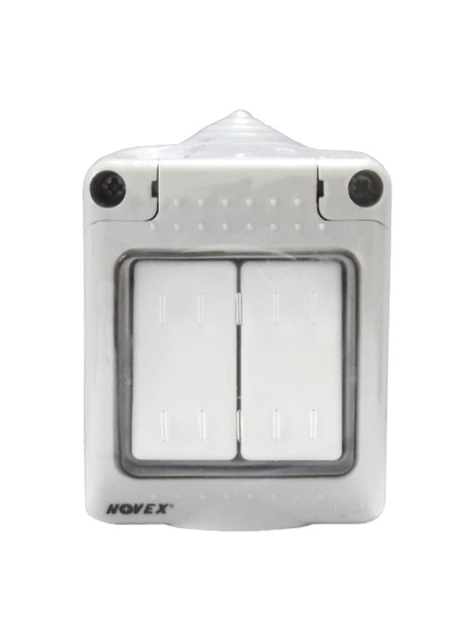 NOVEX PRESTON 10A 2-Gang 1-Way Switch