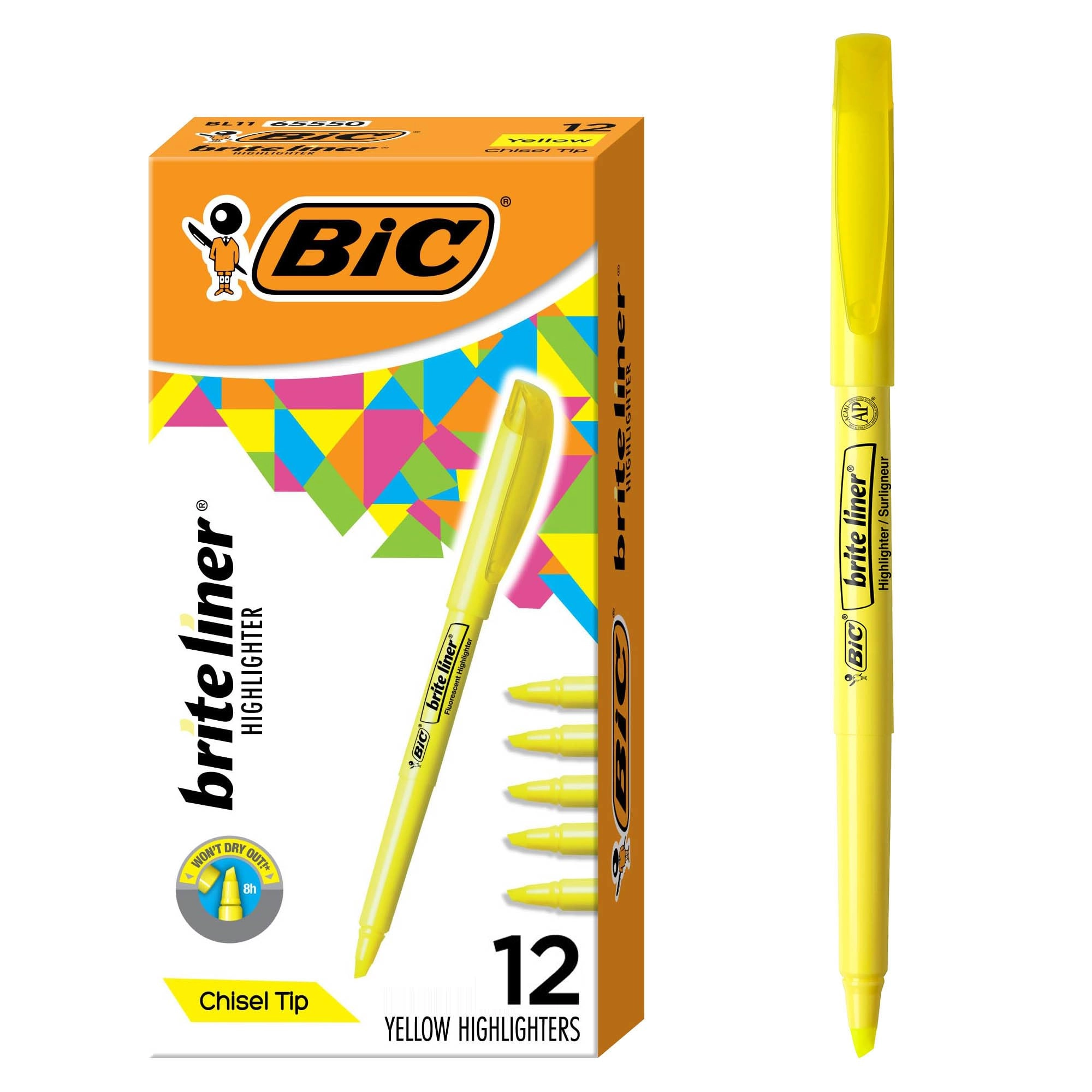BIC Corporation BriteLiner - Yellow Chisel