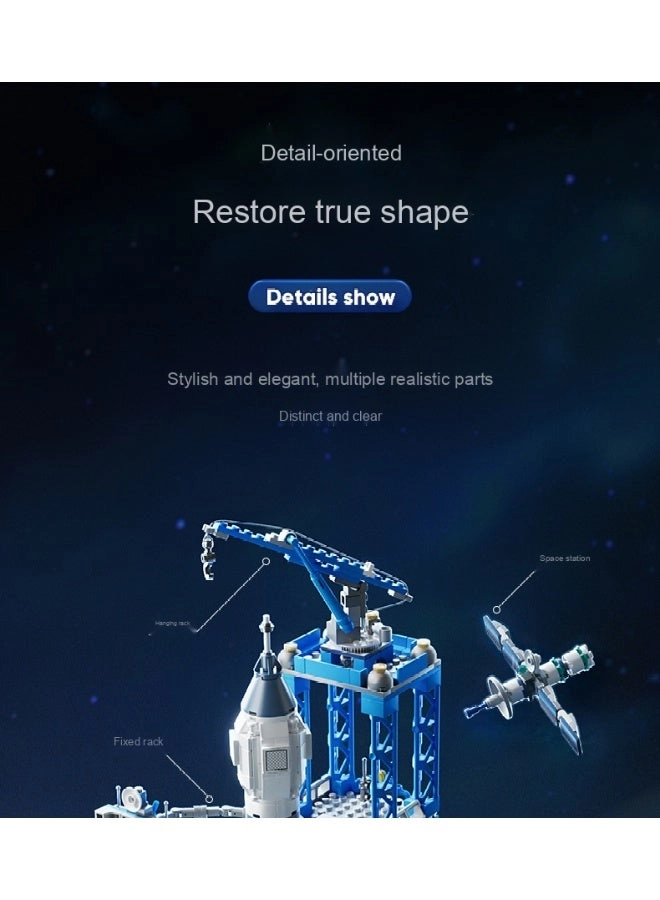 8858 spacecraft + 8859 rocket - spacecraft 508pcs