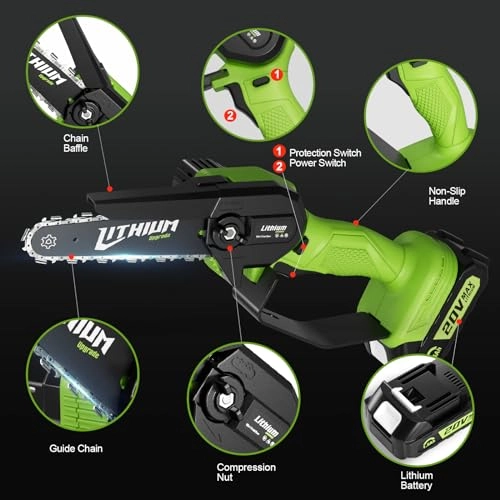 Mini Chainsaw Cordless - 800 watts