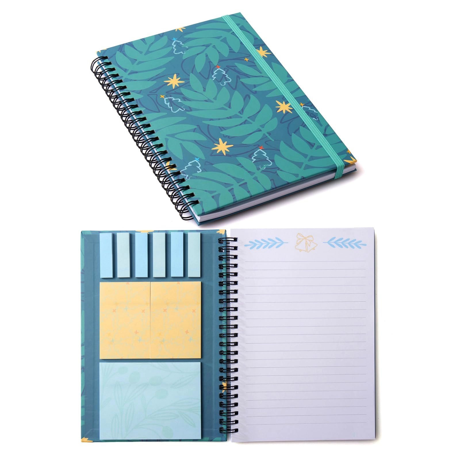 lkpezy Spiral Sticky Notebook A5 Spiral - Lined 500 Pages