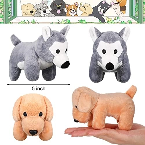 Plush Pets - 8 Pieces 6 inches