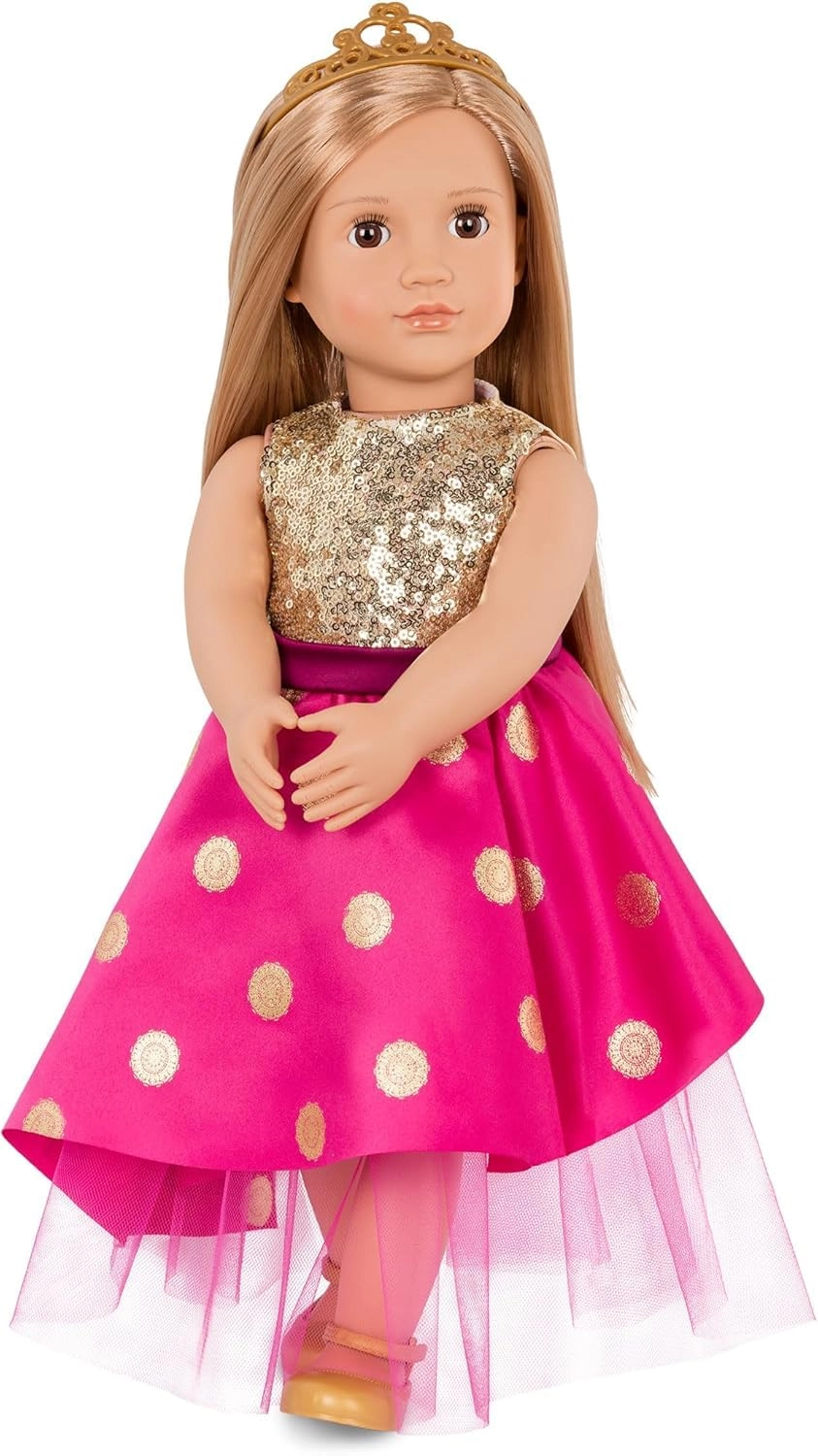 Our Generation Sarah Doll - Blonde Hair Festive Dress Tiara
