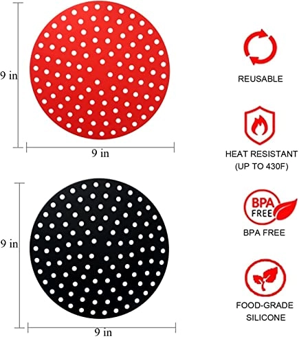 Silicone Air Fryer Liners - 2 piece(s)