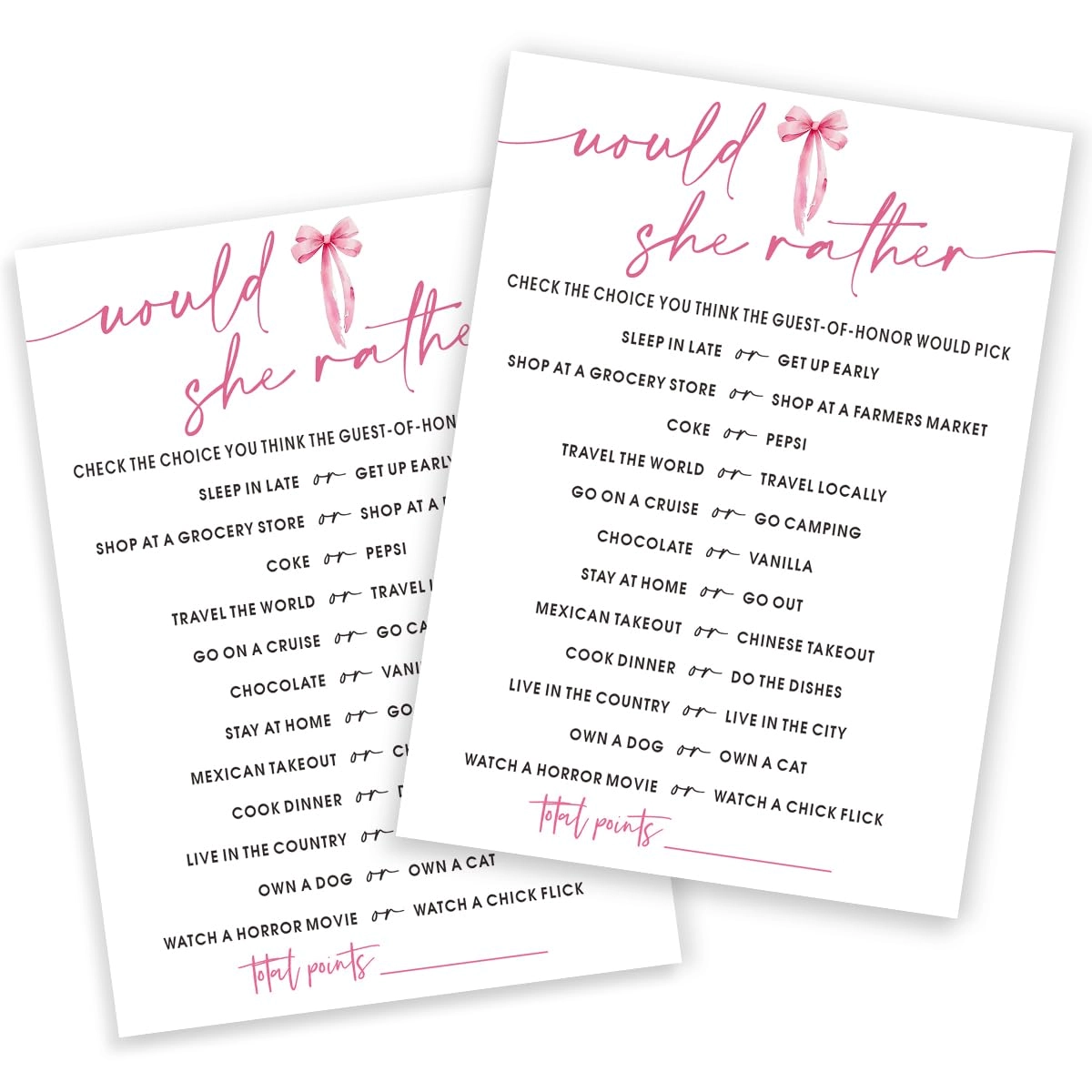 Bridal Shower Bingo - 25 pieces Unisex-Adults