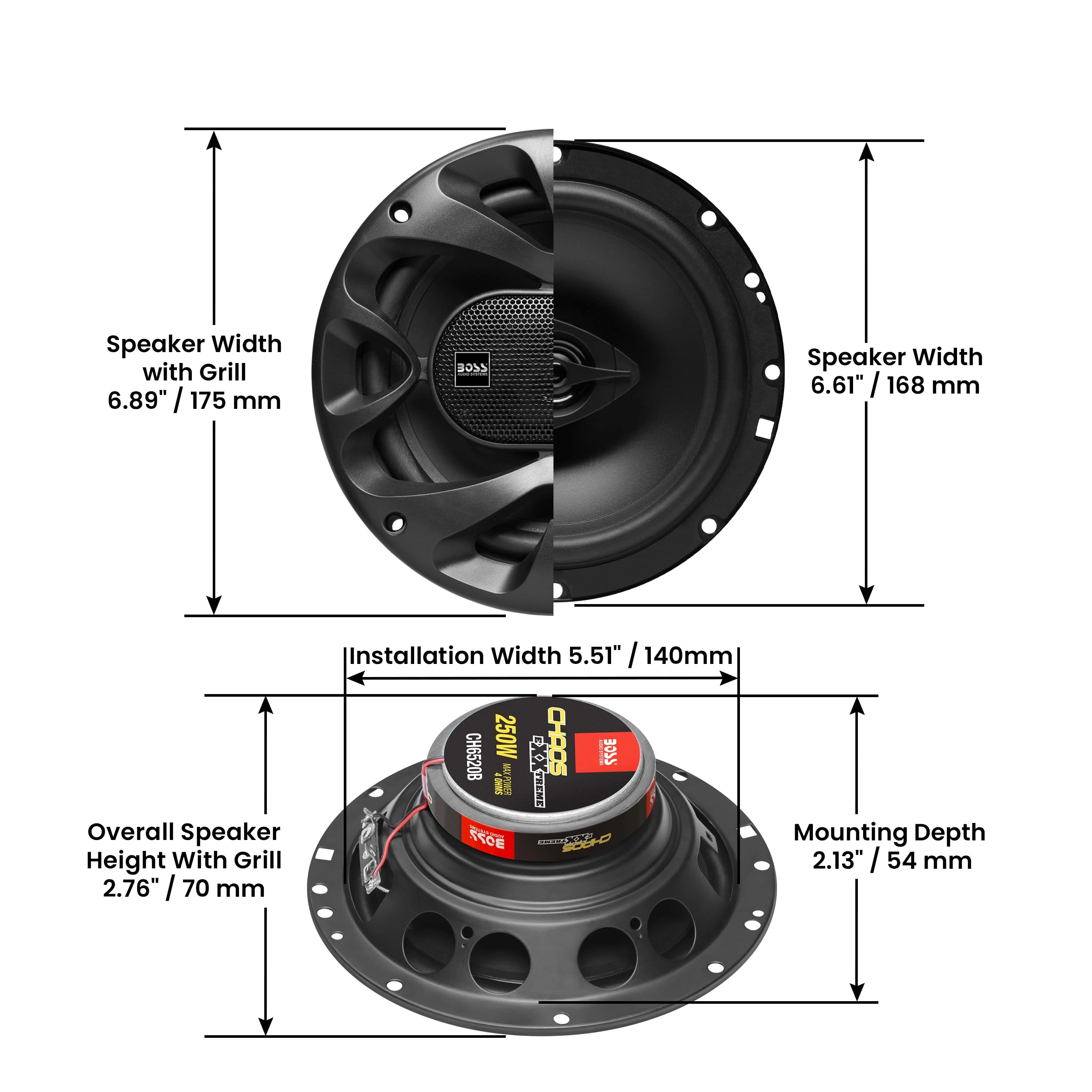 CH6520B - 6.5 Inches Coaxial