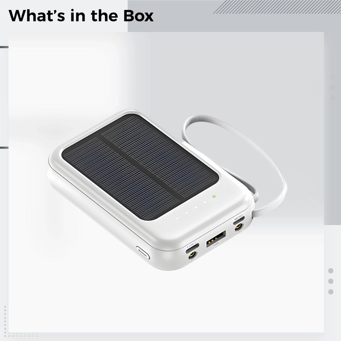 Solar Power Bank - 20000Mah