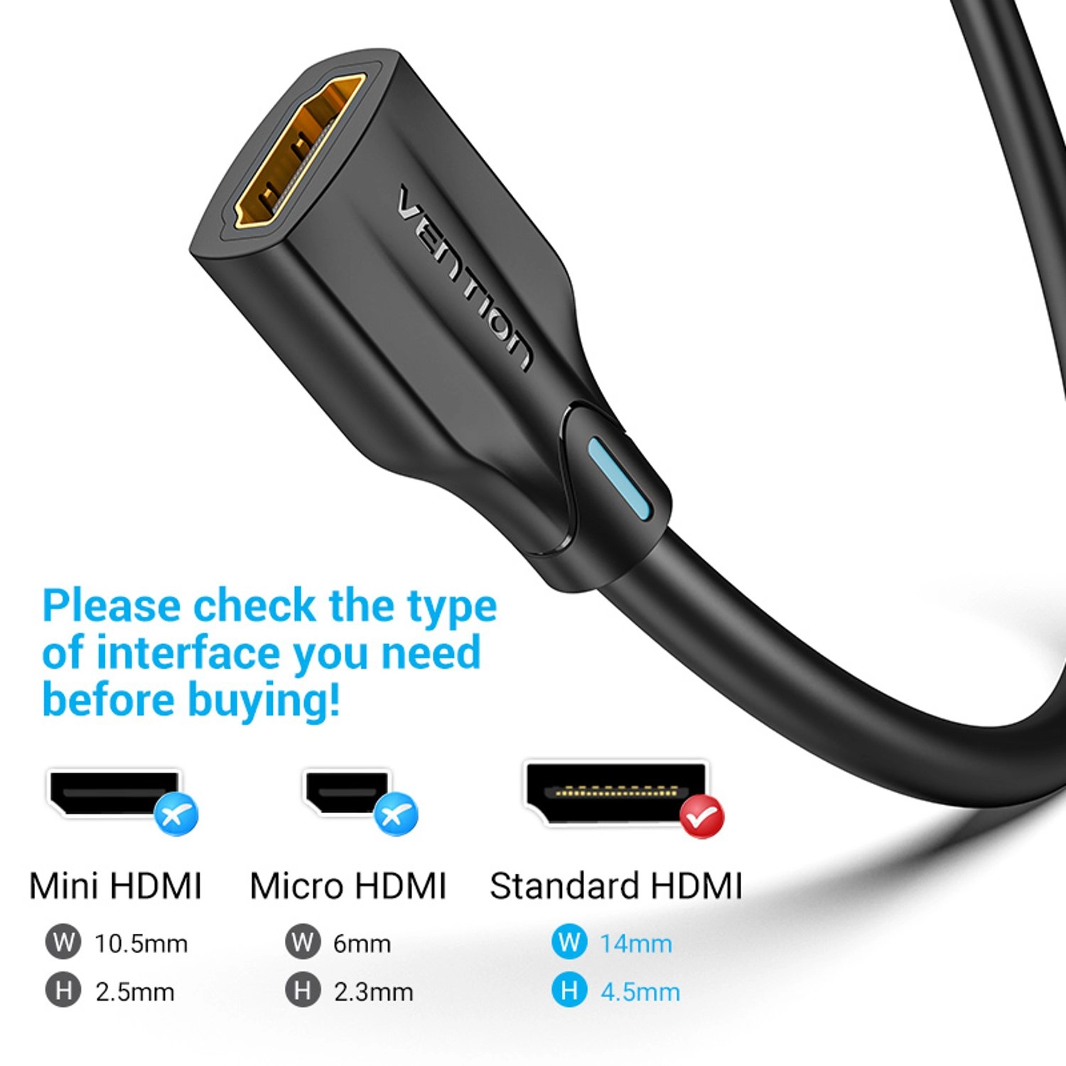 HDMI2.1 Extension Cable - 1.5m